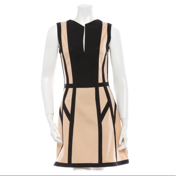 - Never Worn Black & Beige Robert Rodriguez Dress - Picture 1 of 4